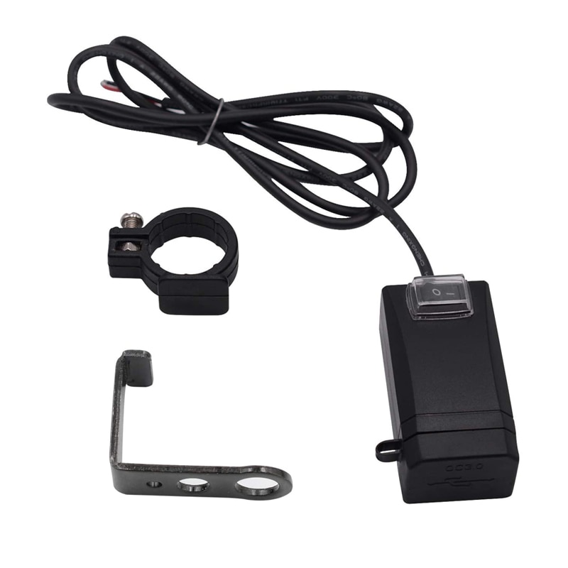 Motorcycle Charger Waterproof Dual USB Port Quick Charger 3.0 12V Power Supply Adapter Universal Charge for Phone