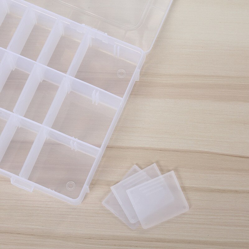 SOACH Transparent small box 24 grid storage multi-purpose detachable smooth