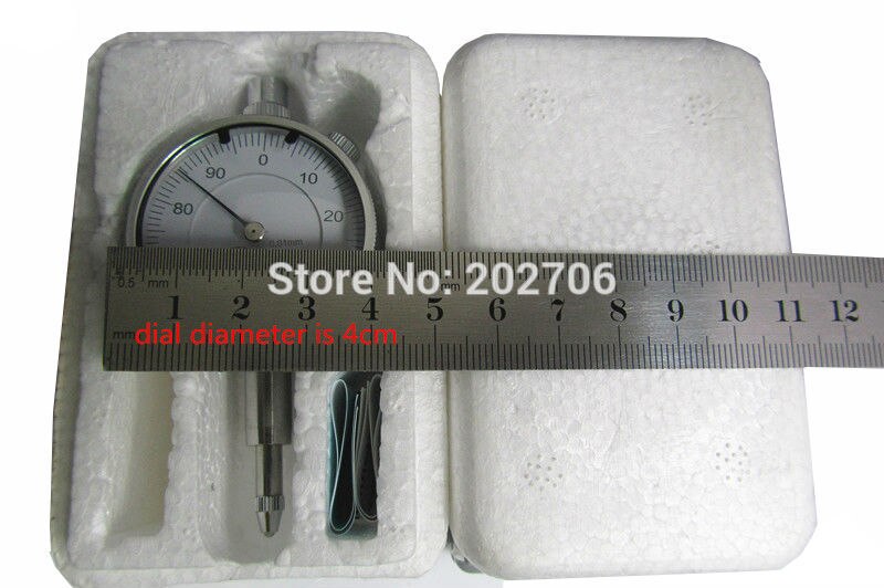5mm 0.01mm index dial diameter with ear 0-5mm indicator gauge small diameter 41mm