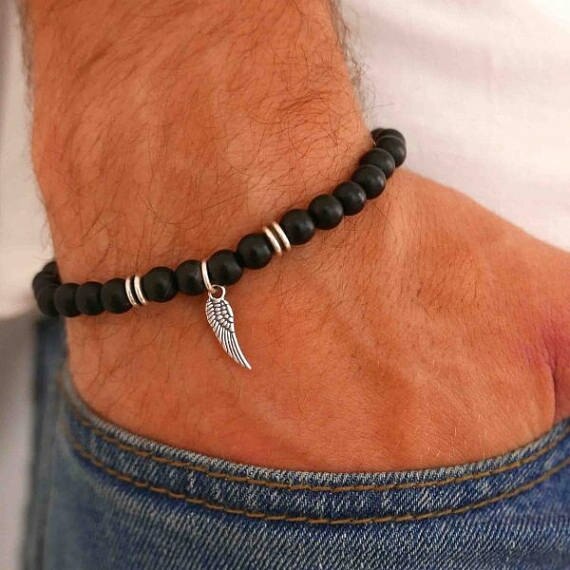 Evil Eye Bracelet, Mens Bracelet, Evil Eye Charm, Protection Bracelet: A12