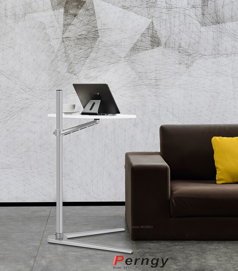 Soporte de suelo para ordenador 3 en 1, multifunción, UP-8T, para todos los portátiles/tabletas/Smartphone, altura/ángulo ajustable, con bandeja para ratón
