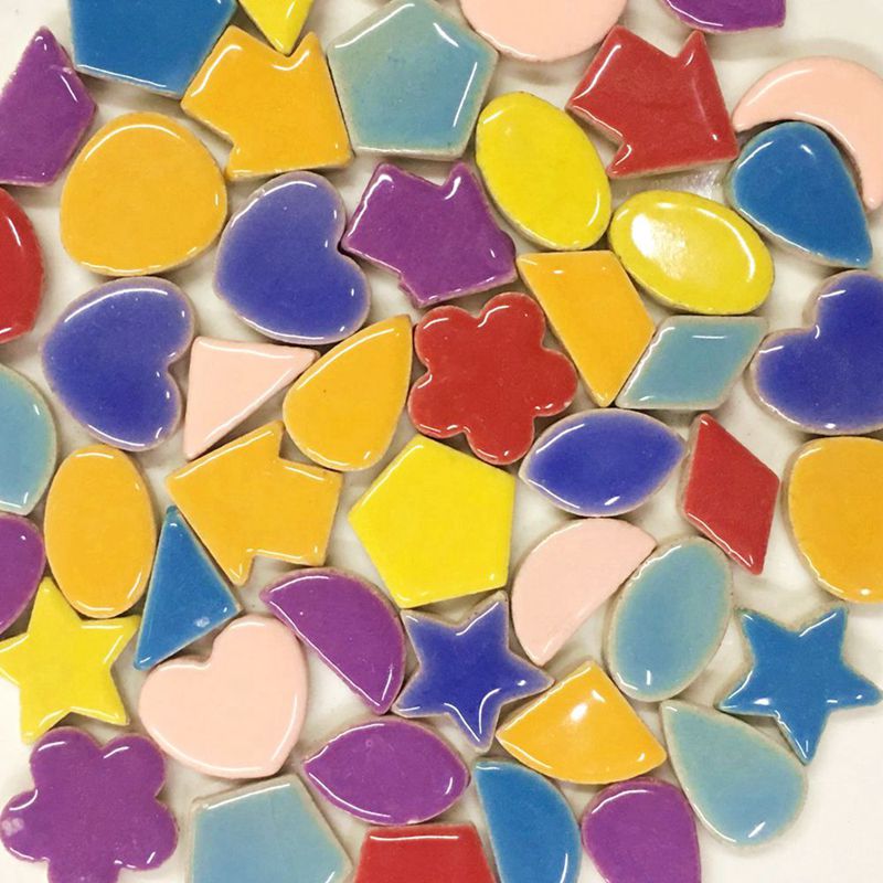 100G Creatieve Keramische Mozaïek Tegels Diy Muur Ambachten Handgemaakte Decoratie Materialen Verschillende Mixes Regels Optic Druppels ZXY3001