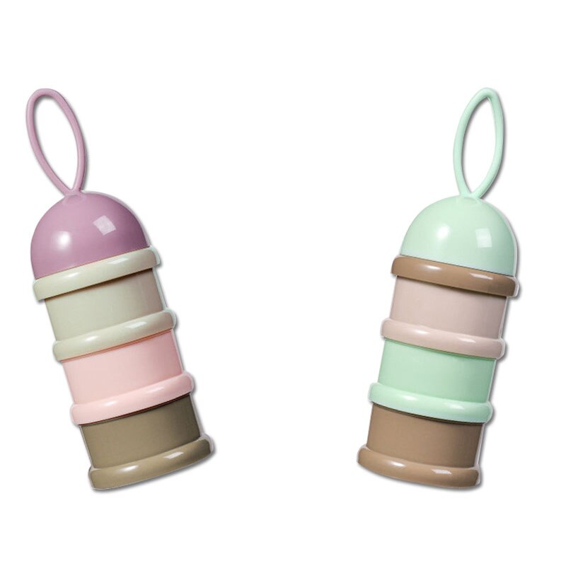 3 Layer Frog Style Portable Baby Food Storage Box Toddle Kids Formula Milk Container Essential Cereal Cartoon Milk Powder Boxes