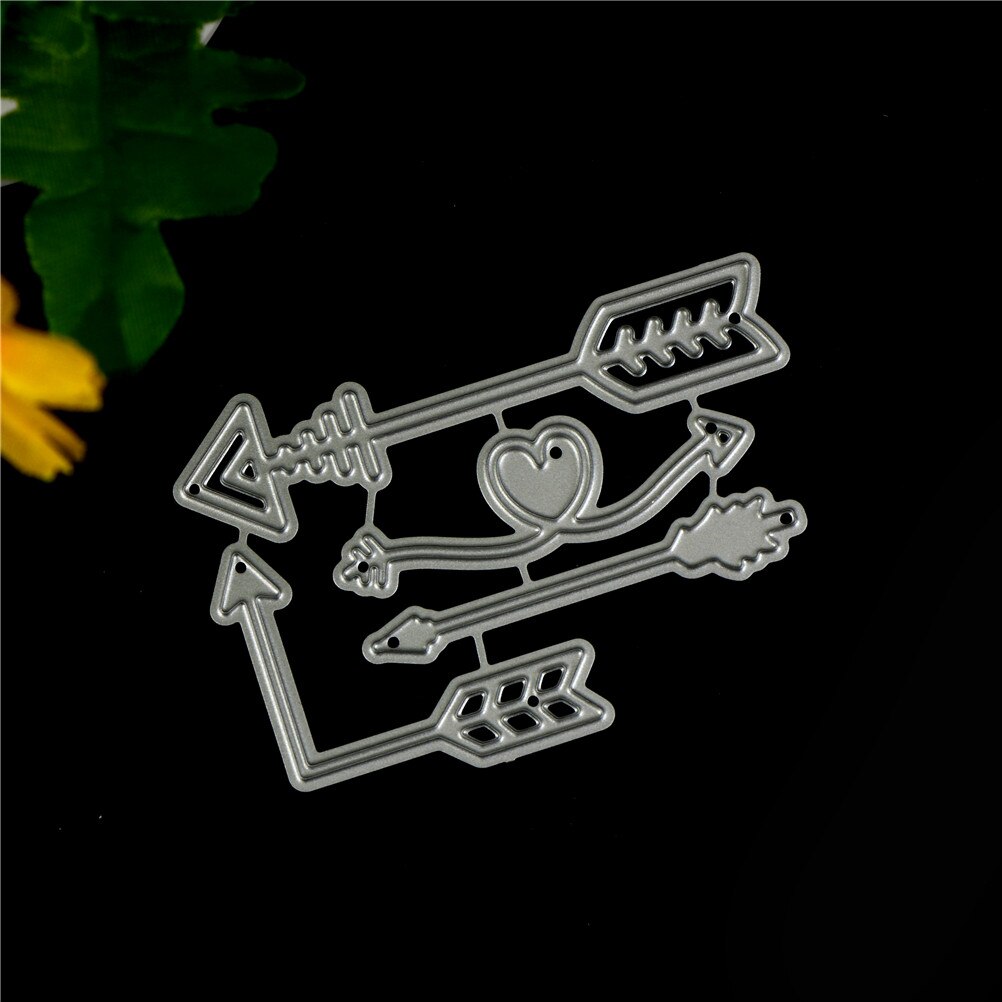 4Pcs Embossing Paper Cards Decor Stencils for Scrapbooking Album Pop Love Stripe Metal Cutting Dies