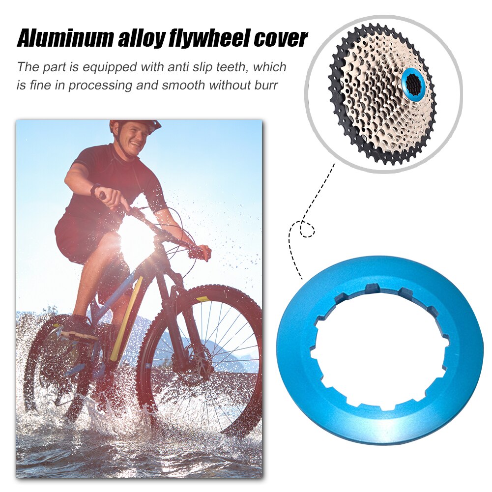 Mountain Road Bike Cassette Lockring 7075 Aluminum Alloy Cassette Lock Ring 11T Aluminum Alloy Bicycle Parts Accessories