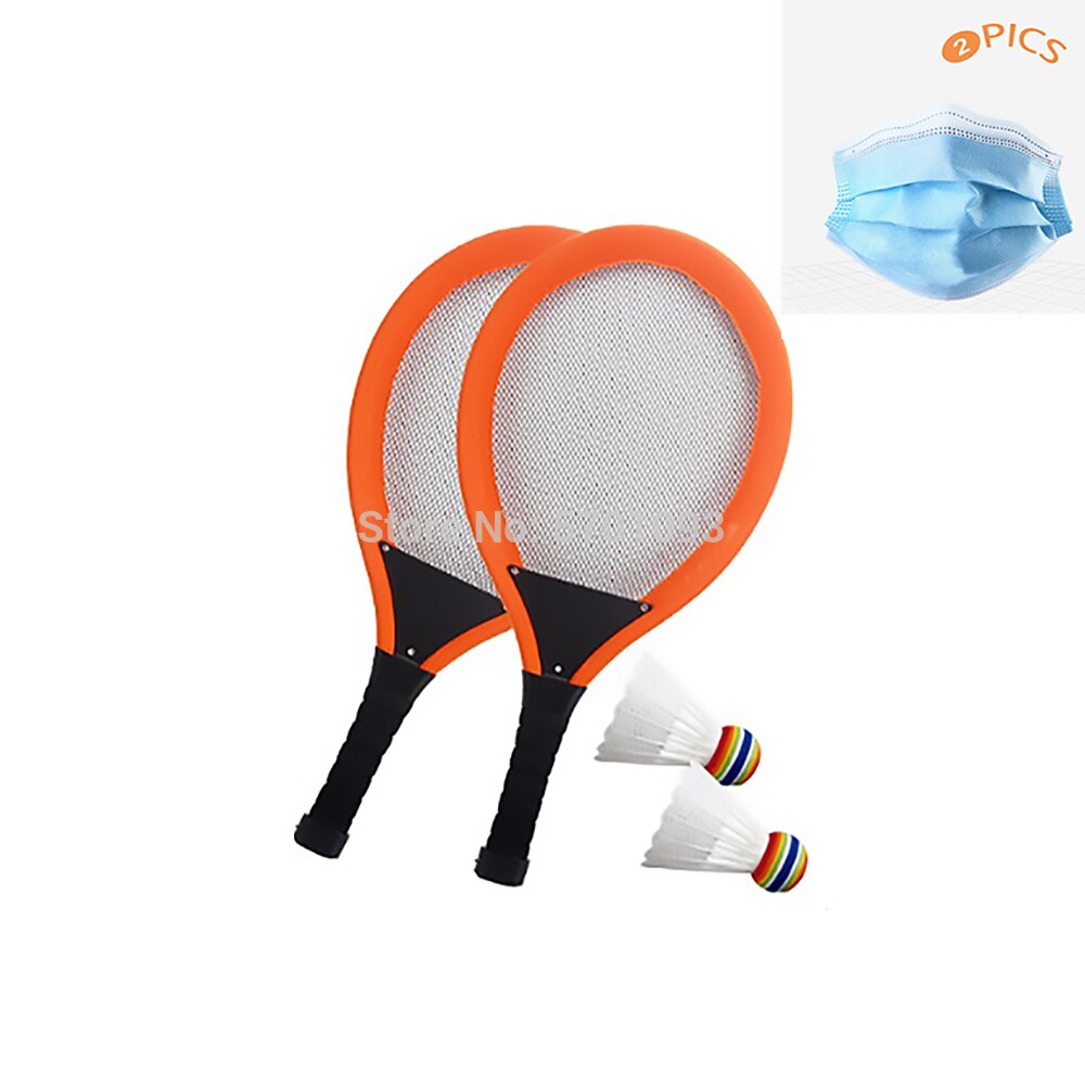 Glödande strandtennisracketar glödande badmintonracketar barnracketar: Orange