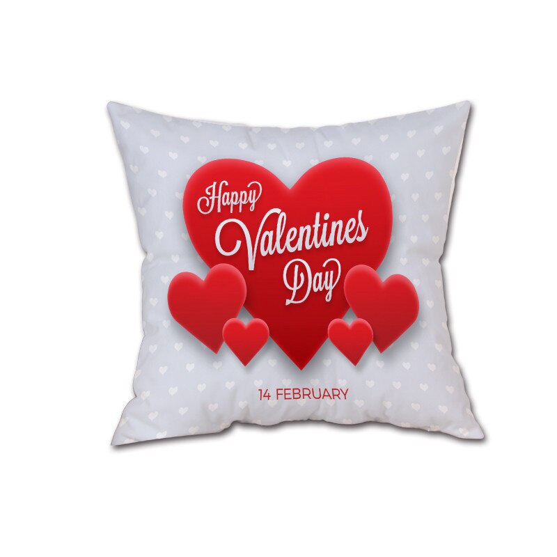 cojines Feliz Día de San Valentín almohada dulce, la meditación amor Cojín cuadrado simplicidad cojin redondo: F