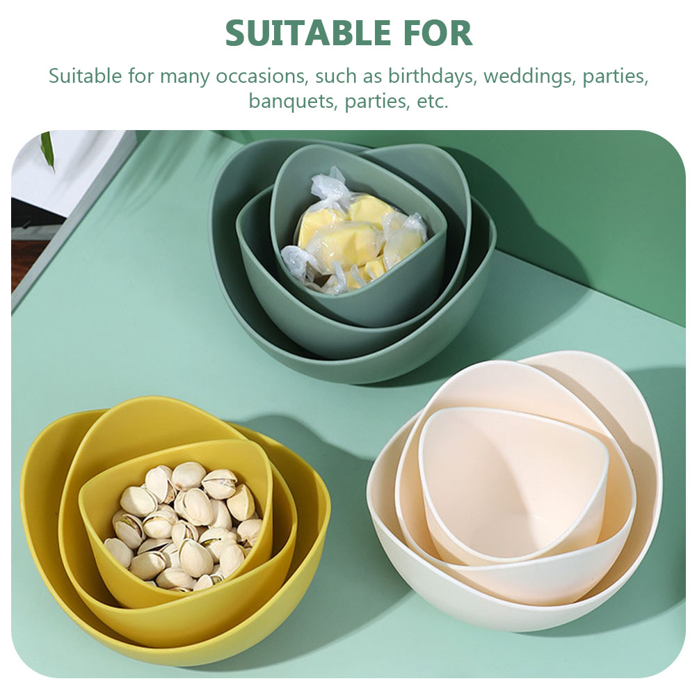 1 Set Stacked Snack Tray Multi-functional Snacks Display Plate Household Dried Fruit Plates