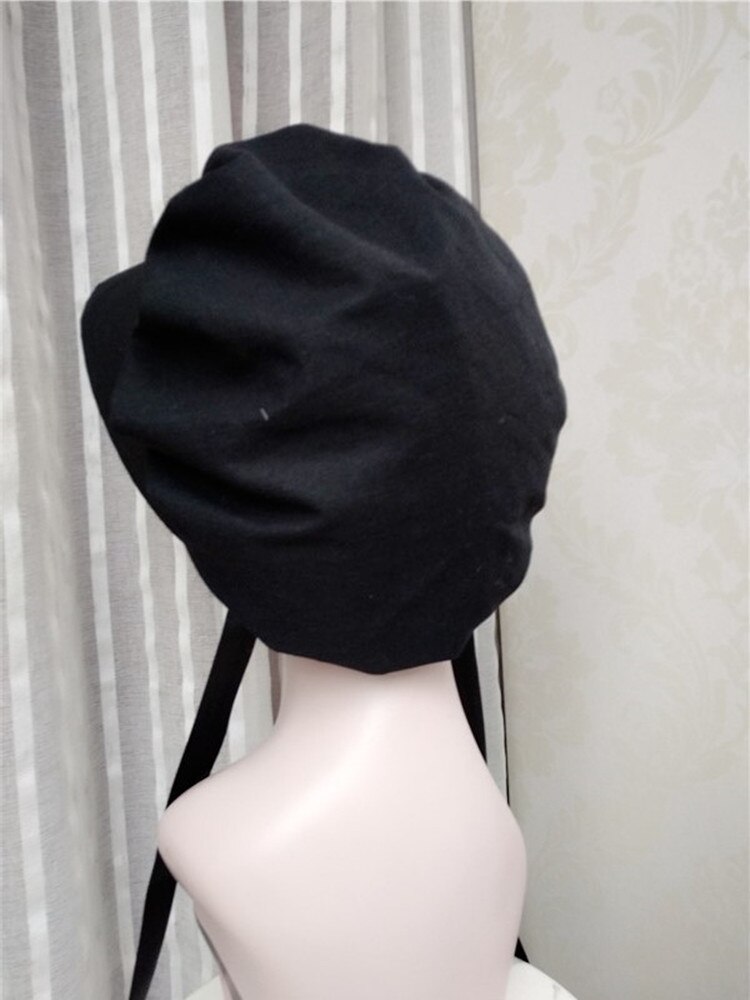 Gorros de algodón y lino para mujer, sombrero de pescador europeo Medieval, Vintage, Hepburn, , británico, Primavera, Otoño e Invierno
