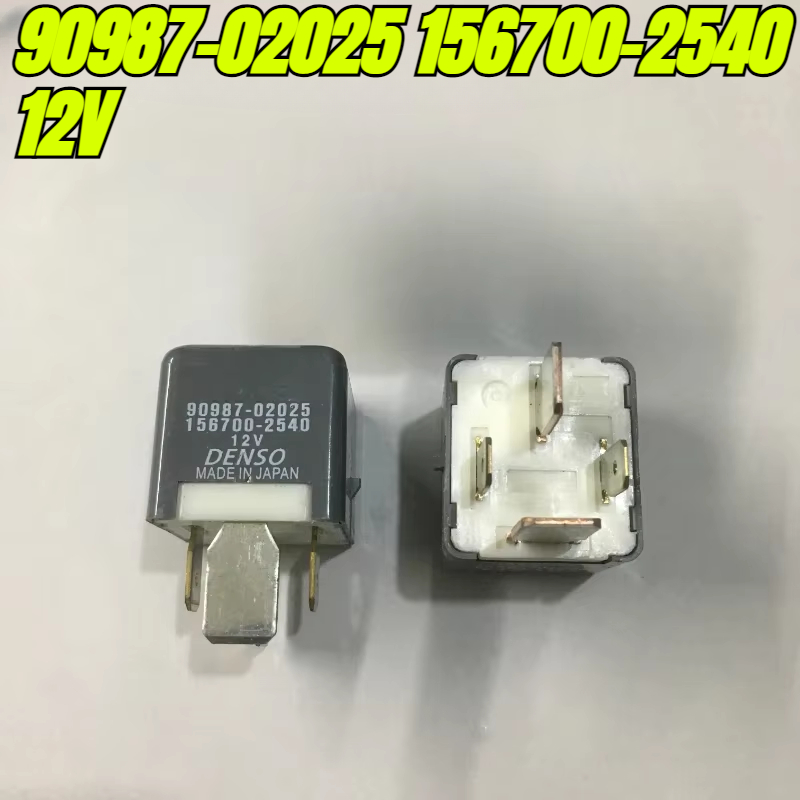 (originalmärke) 1 st/parti 100%  original äkta reläer :90987-02025 156700-2540 12v 4- stifts bilrelä