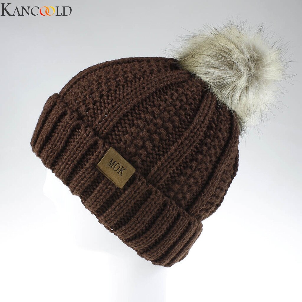 KANCOOLD Neue Frauen Mädchen warm Halten Winter Beiläufige Gestrickte Hütte Wolle Säumen Hütte Ski Hütte Männer Und Frauen lässig outwear: CO