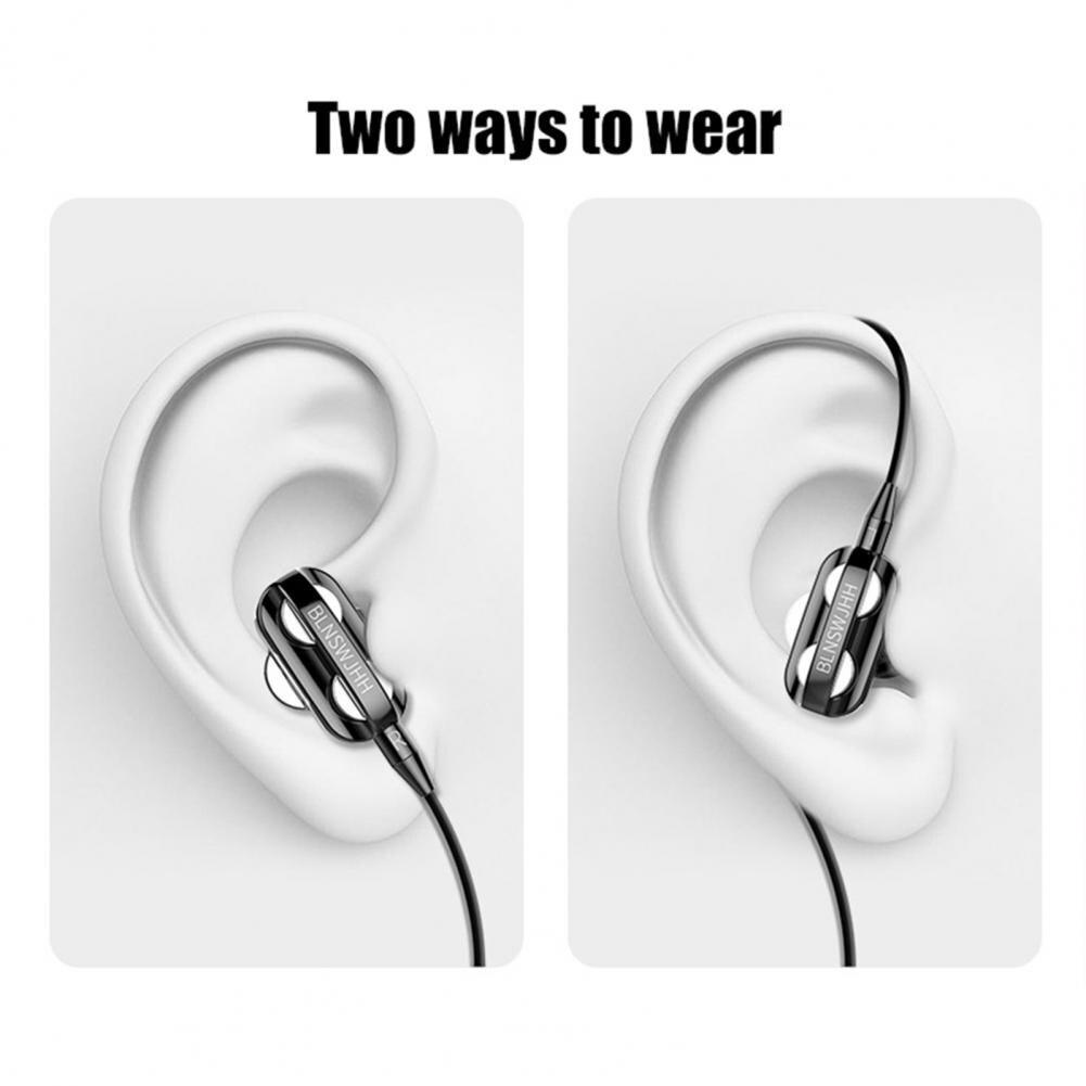 A4 Hoogwaardige Oortelefoon Met Tarwe Universele Plastic In-Oor Comfortabele Zware Bas Hifi Koptelefoon