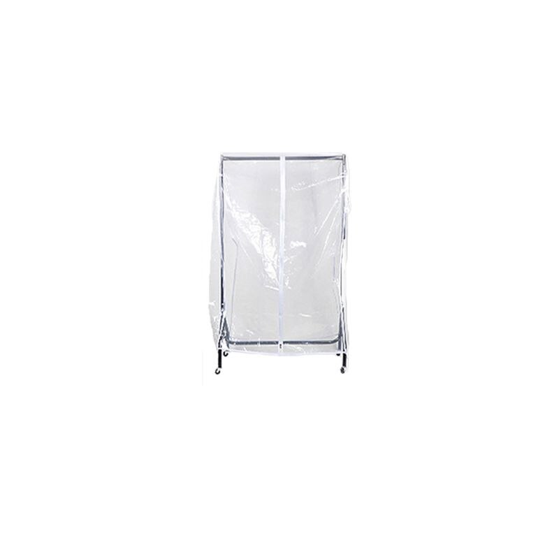Clear Waterproof Dustproof Zip Clothes Rail Cover Clothing Rack Cover Protector Bag Hanging Garment Suit Coat Storage Display: s size