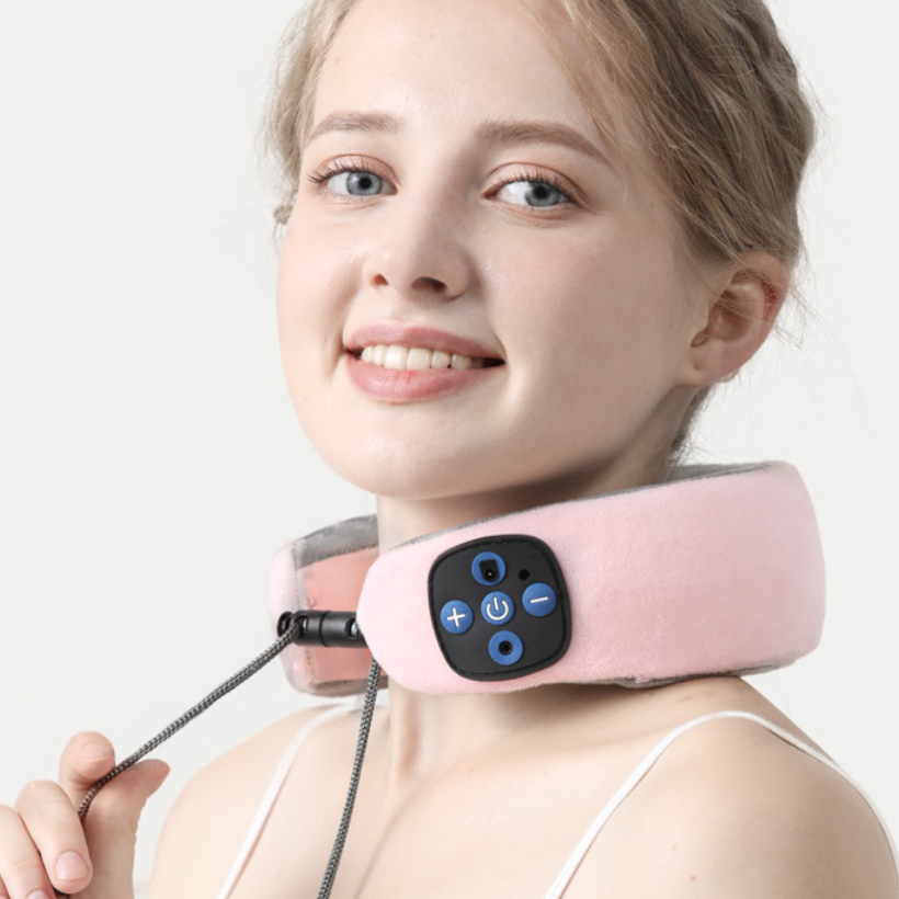 QCZX Reizen U-vormige Kussen Draagbare Taille Schouder Elektrische Massager PillowElectric Massage Auto Nekbescherming Fysiotherapie D30