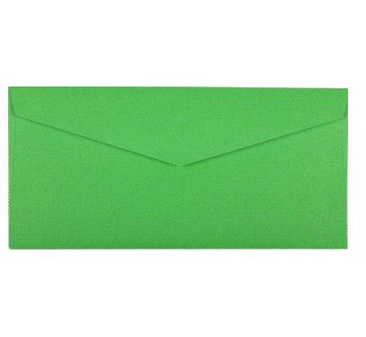 50 pcs 22x11 cm (8.6 "x 4.3") couleur papier enveloppe mariage Invitation enveloppes carte organisateur: Green