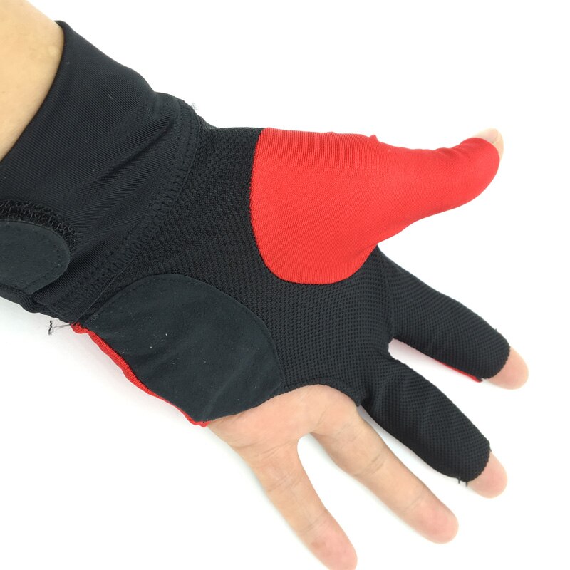 1 st rode Adam Biljart Handschoenen Hoge elastische en punch vel Biljart handschoenen linkerhand snooker handschoenen