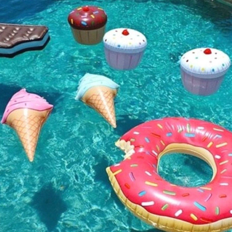 Zwemmen Ring Water Pool Fun Float Speelgoed Opblaasbare Verjaardag Ijs Kinderen Spel Speelgoed Party Decoraties 998