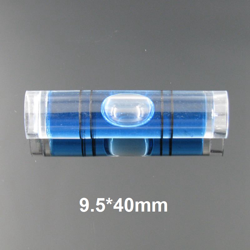 (100 Pieces/Lot) QASE Diameter 9mm Plastic Mini Spirit level Water level Indicator level measurement instrument: YC09540Blue