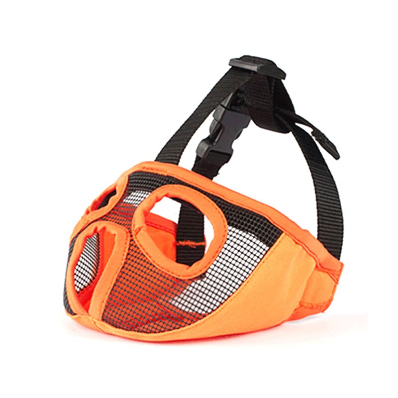 Korte Snuit Hond Muilkorf Masker Comfortabel Ademend Verstelbare Mesh Hond Muilkorf Voor Franse Bulldog Anti Stop Blaffen Levert: S / Rood