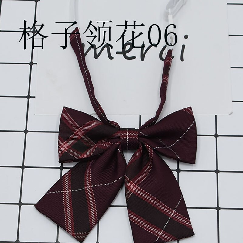 Women&#39;s Plaid Bow Tie Uniform School Uniform College Wind Casual Bow Tie Sailor Suit Bow Tie Adult Plaid Bow Tie Girl Bow Tie: 06