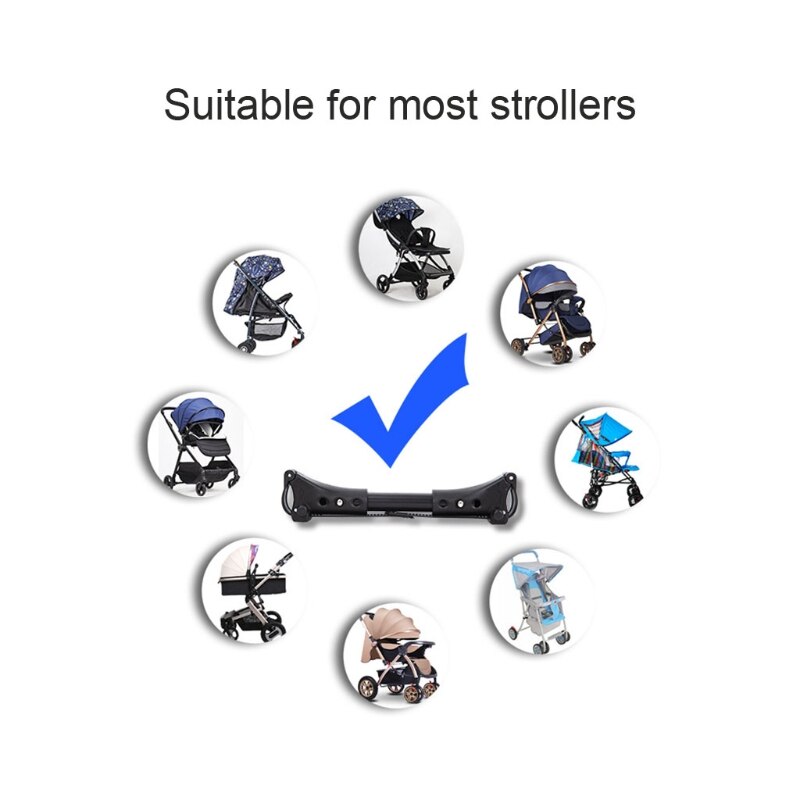 3Pcs Twin Kinderwagen Connector Universele Gewrichten Drieling Quadruplets Baby Winkelwagen Veilige Bandjes Verstelbare Linker Haak