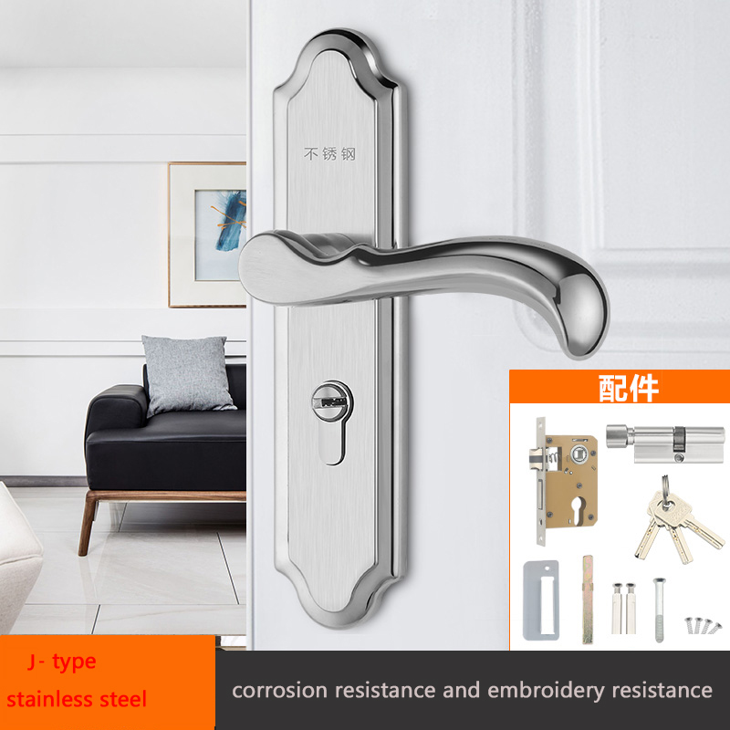 Slaapkamer Deurslot Set Intern Huis Met Sleutel Hout Veiligheidsdeurslot Voor Huis Deuren Knoppen Voor Deur Interieur Huis Beveiligingsslot: satijn nikkel