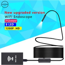 Endoscopic Wifi Camera Sewer Inspection IP67 Portable Borescope mini Camera 1080P Underwater Microcamera Endoscopic IOS 5mp