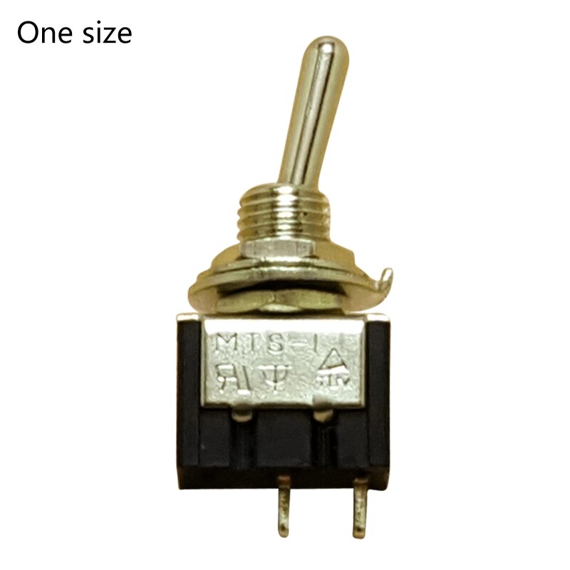 5pcs MTS-101 2 Pin SPST ON-OFF 2 Position 250V AC Miniature Mini Electrical Toggle Switch Mounting Hole