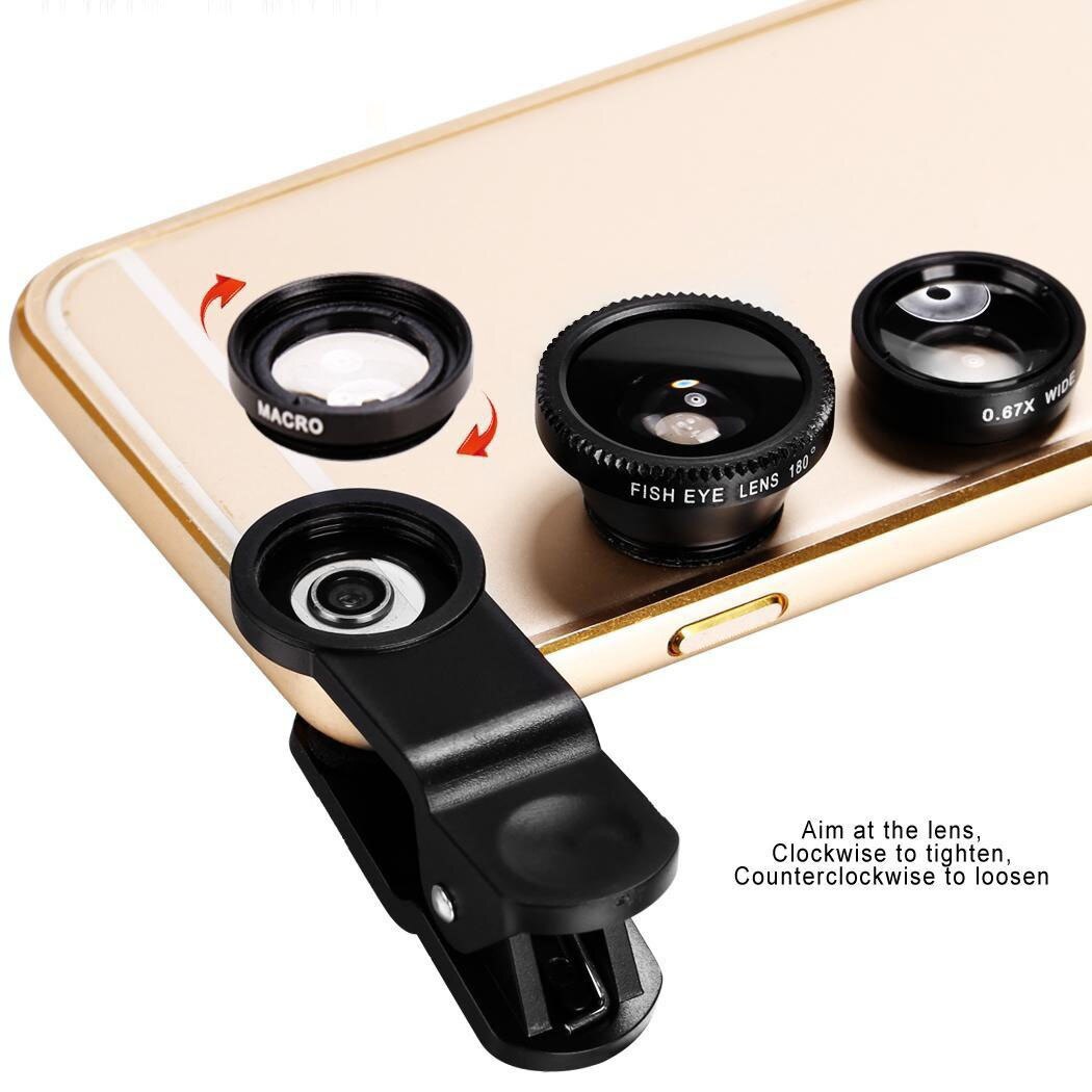 Телефонов 3-In-1 Lens Transformeren Uw Telefoon In Een Professionele Camera Макролинза Для Телефона Объективы Для мобильных