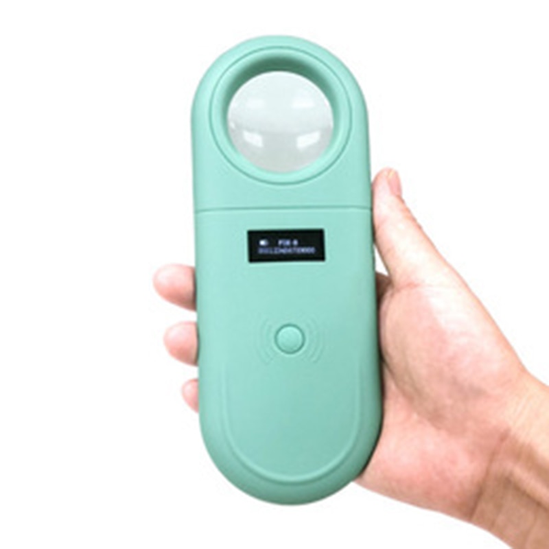 Huisdier Microchip Scanner Universele Handheld Dier Chip Reader Draagbare Rfid lezer Met Hoge Helderheid Oled Display Voor Dier Tracking