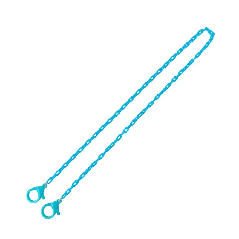 Collar de cuerda de plástico para colgar mascarillas, cordón práctico para mascarillas, soporte para gafas, sin huellas, dos ganchos, 1 unidad: 06