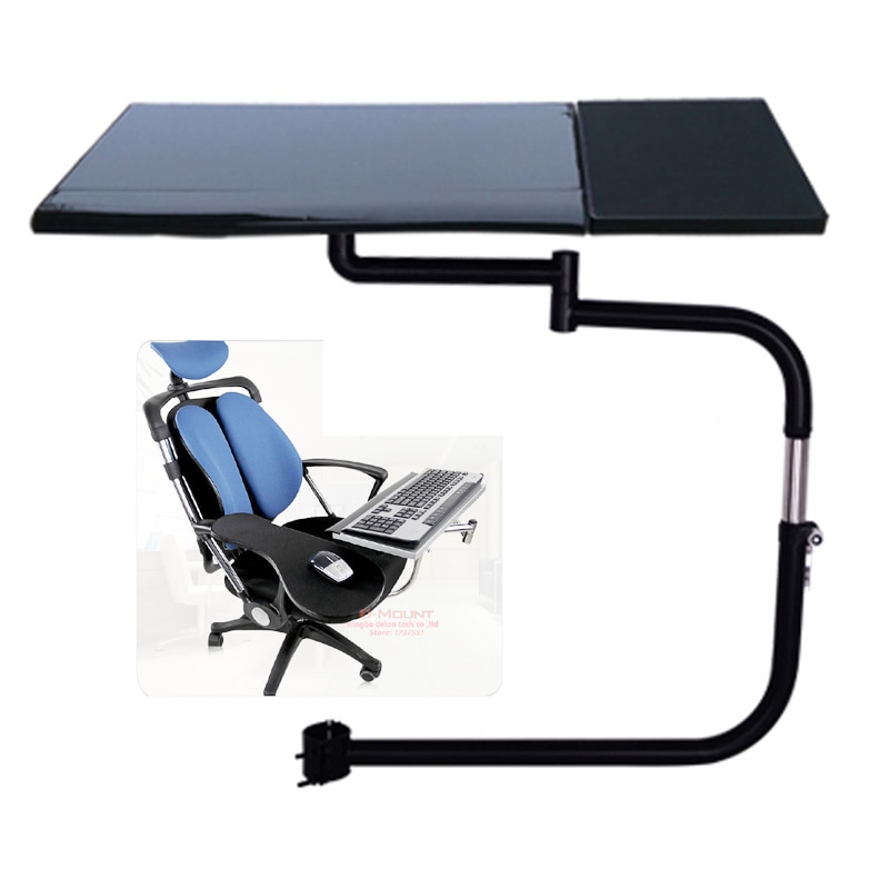 D-mount OK030 OK031-Soporte de teclado cuadrado multifuncional de movimiento completo, soporte de escritorio para ordenador portátil, alfombrilla de ratón de acero inoxidable de 20kg