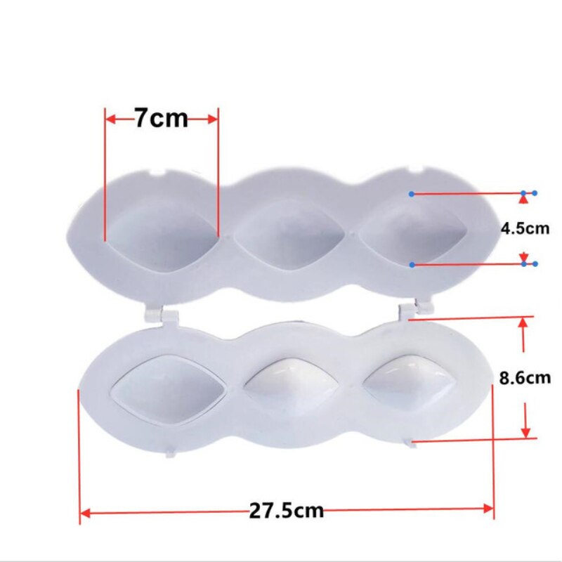 Stampo per polpette in plastica, creatore di polpettone strumenti per la stampa stampo fai-da-te cucina polpette ripiene fatte in casa creatore per tariffa crostate fritte: grande bianca