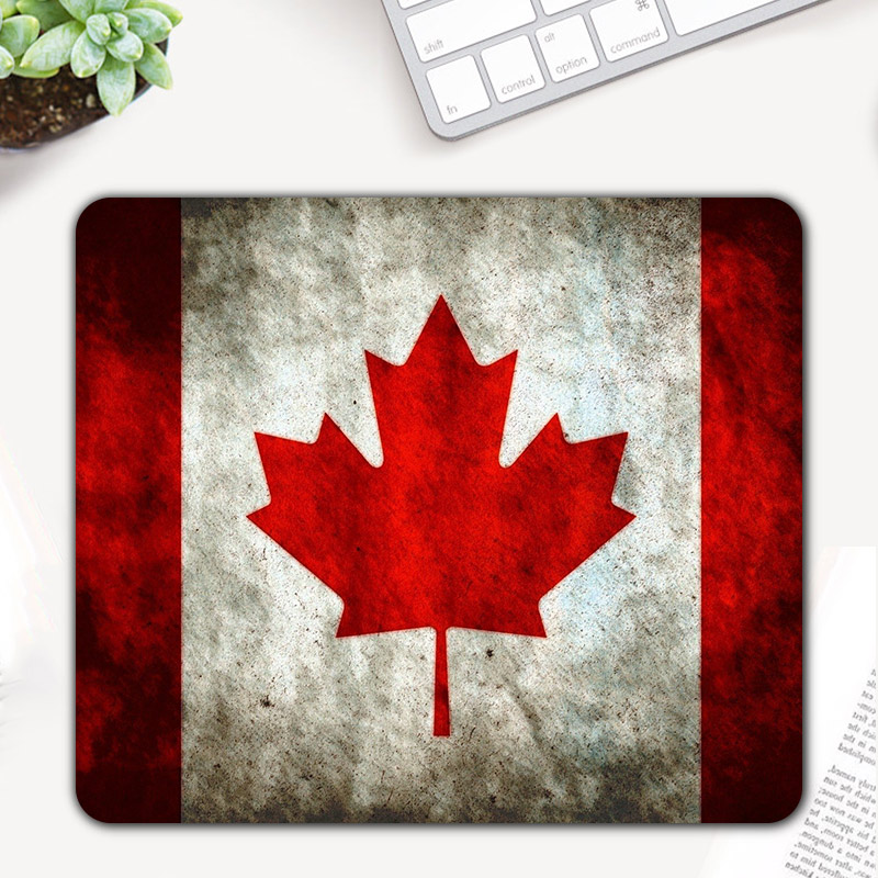Canada Flag gioco per Computer tappeto tappetino per Mouse tappetino antiscivolo tappetino per Mouse tappetino per Mouse per PC Desktop Computer portatile: 210x260x2 mm