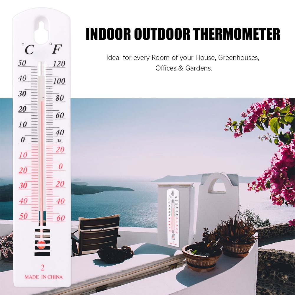 Durable Accurate Office Room Thermometer Temp Meter Indoor Outdoor Temperature Greenhouse