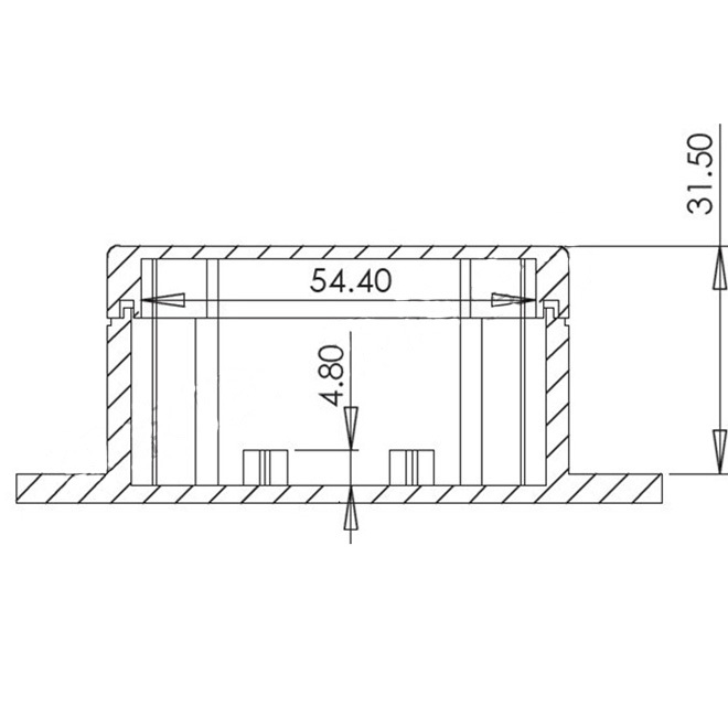 Caja de instrumentos de Panel de Proyecto de plástico impermeable 90x60x35mm (L * W * H)