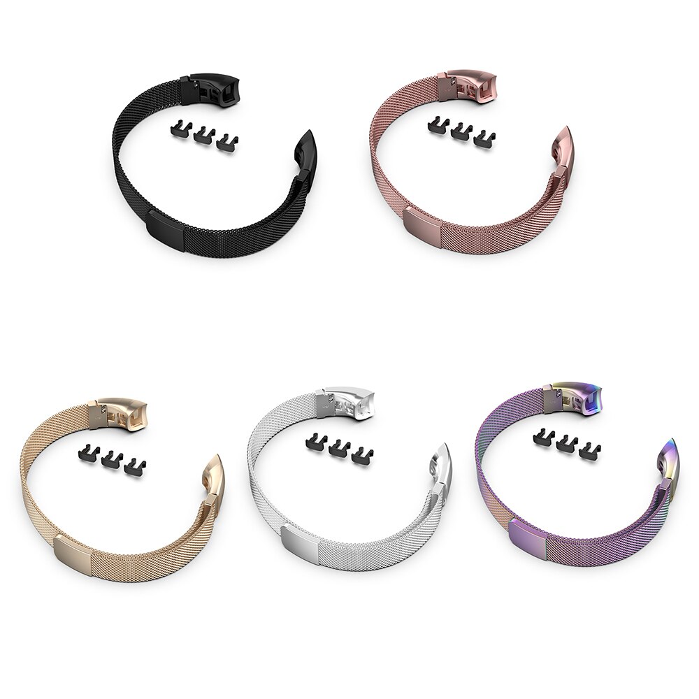 Edelstahl Uhr Band Armbinde Band Gurt Für Huawei Honor Band 4 Band 5 Clever Armbinde Zubehör Magnetische Milanese Gurt