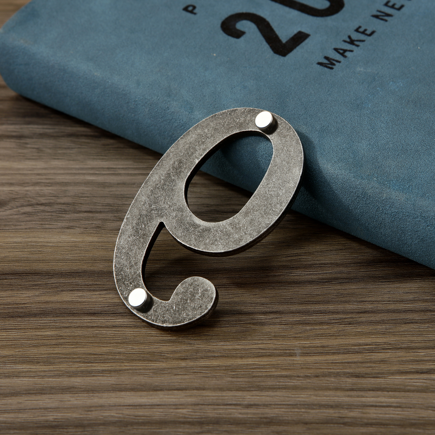 Silver Metal Door Number with Magnets 7*4cm House Number Apartment Door Number for Outdoor Hotel Home Mailbox Label