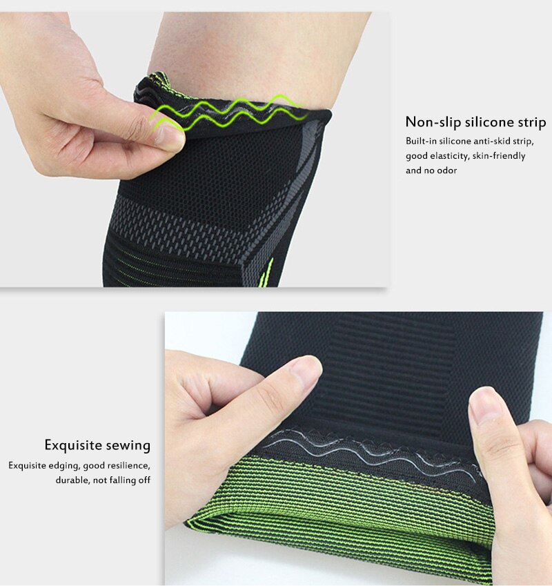 1pc Knee Pad Elastic Kneepads Nylon Kneepad Protective Gear Patella Brace Support Running Basketball Volleyball Sports Fitness