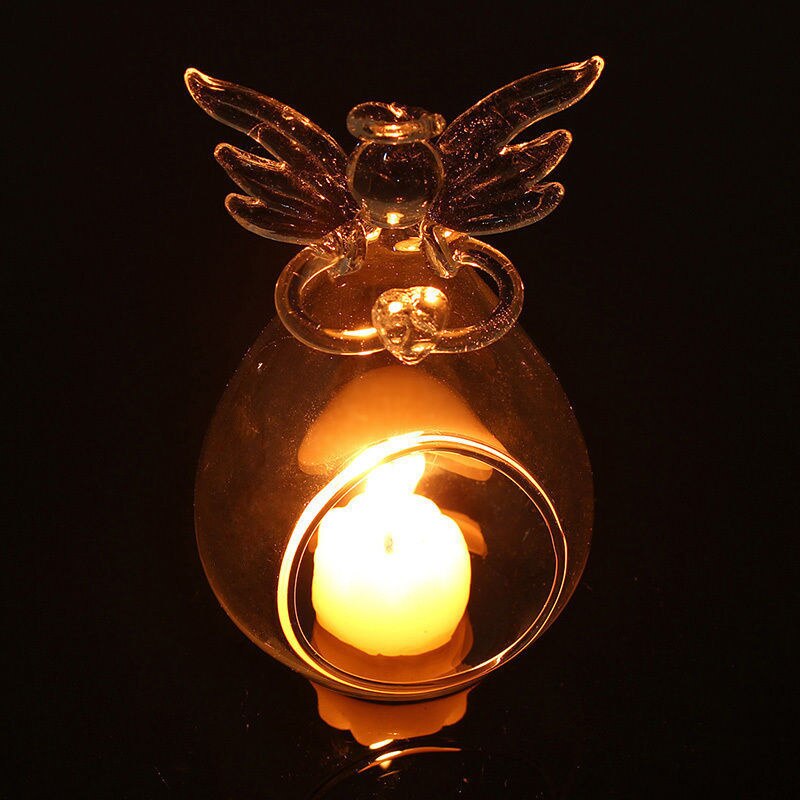 ERYUE Angel Candle Holder Angel Beeldjes Theelicht Kaarsenhouder Herdenken Engelen Kandelaar voor Woondecoratie Party Memorial Eerbetoon Herinnering Begrafenis