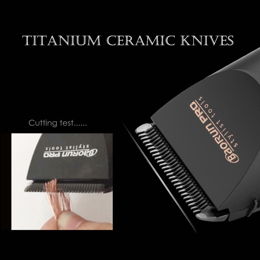 Rechargeable Hair Clipper 18650 Lithium Battery Electric Hair Trimmer Beard Shaver for Men Hair Cutting Machine