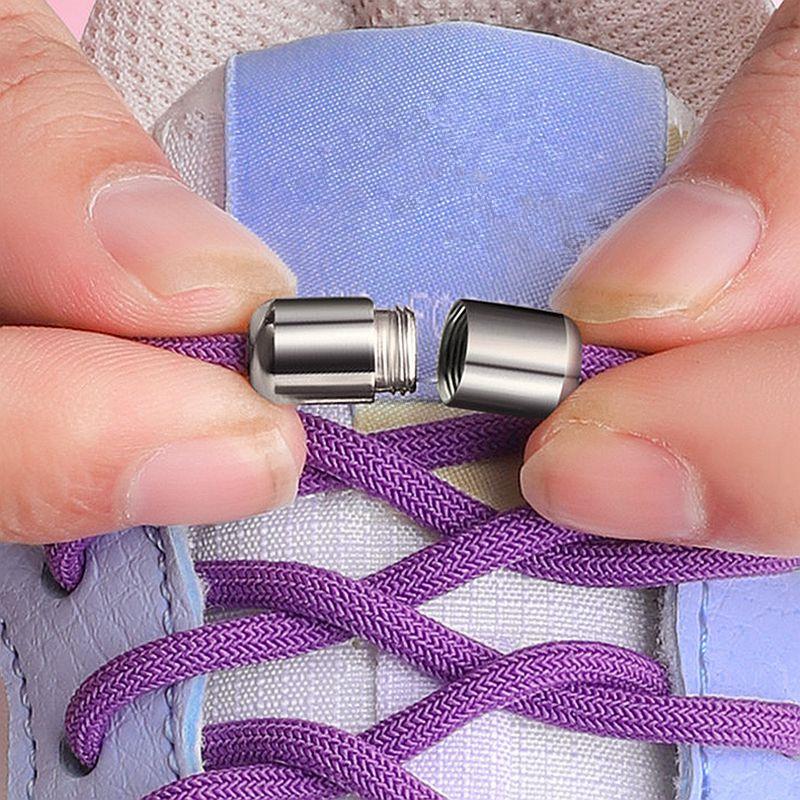 Lacets de chaussures sans cravate, lacets élastiques, baskets, lacets ronds sans attaches, chaussures rapides pour enfants et adultes, élastiques pour chaussures