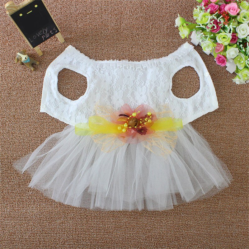 Doux chien robe de mariée jupe été robes pour animaux de compagnie pour petits chiens chiot chat vêtements Chihuahua Shih Tzu vêtements ubranka dla psa