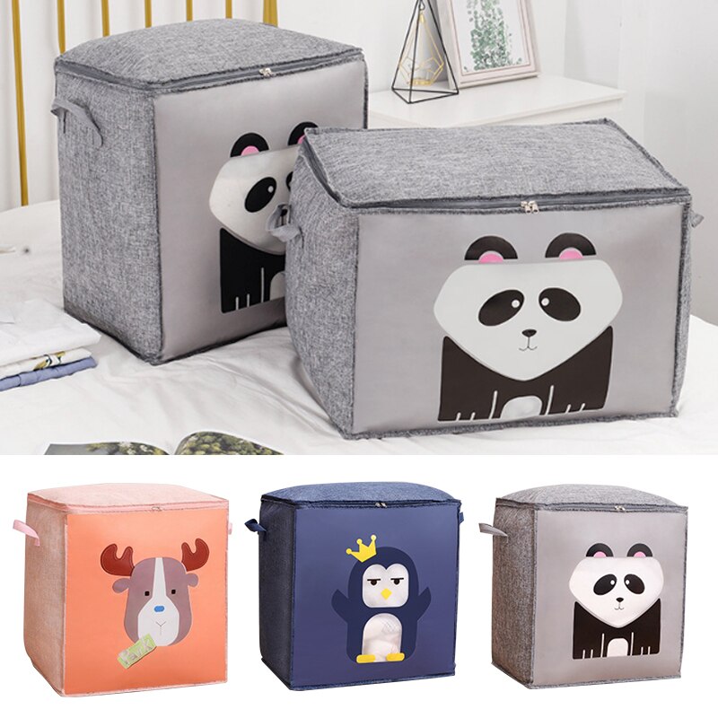 Dikker Upgrade Katoen Quilt Opbergtas Kleding Quilt Zak Wasmand Kleding Container