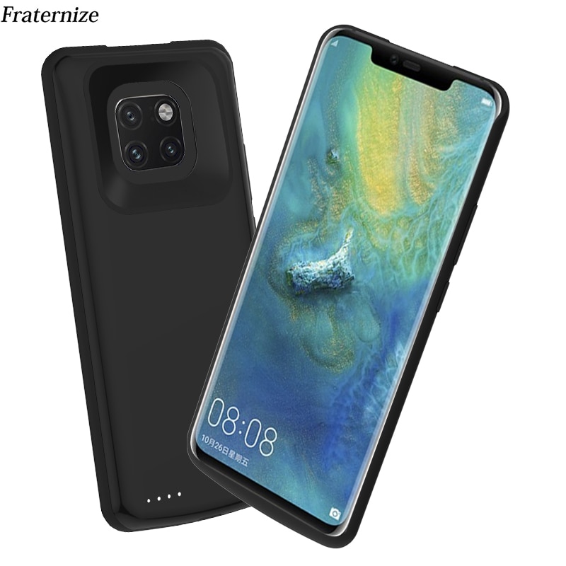 Für Huawei Mate 20 Pro Batterie Ladegerät Case-Mate 20 Schlank stoßfest Silikon weiche Rahmen Externe power bank Fällen Aufladen abdeckung