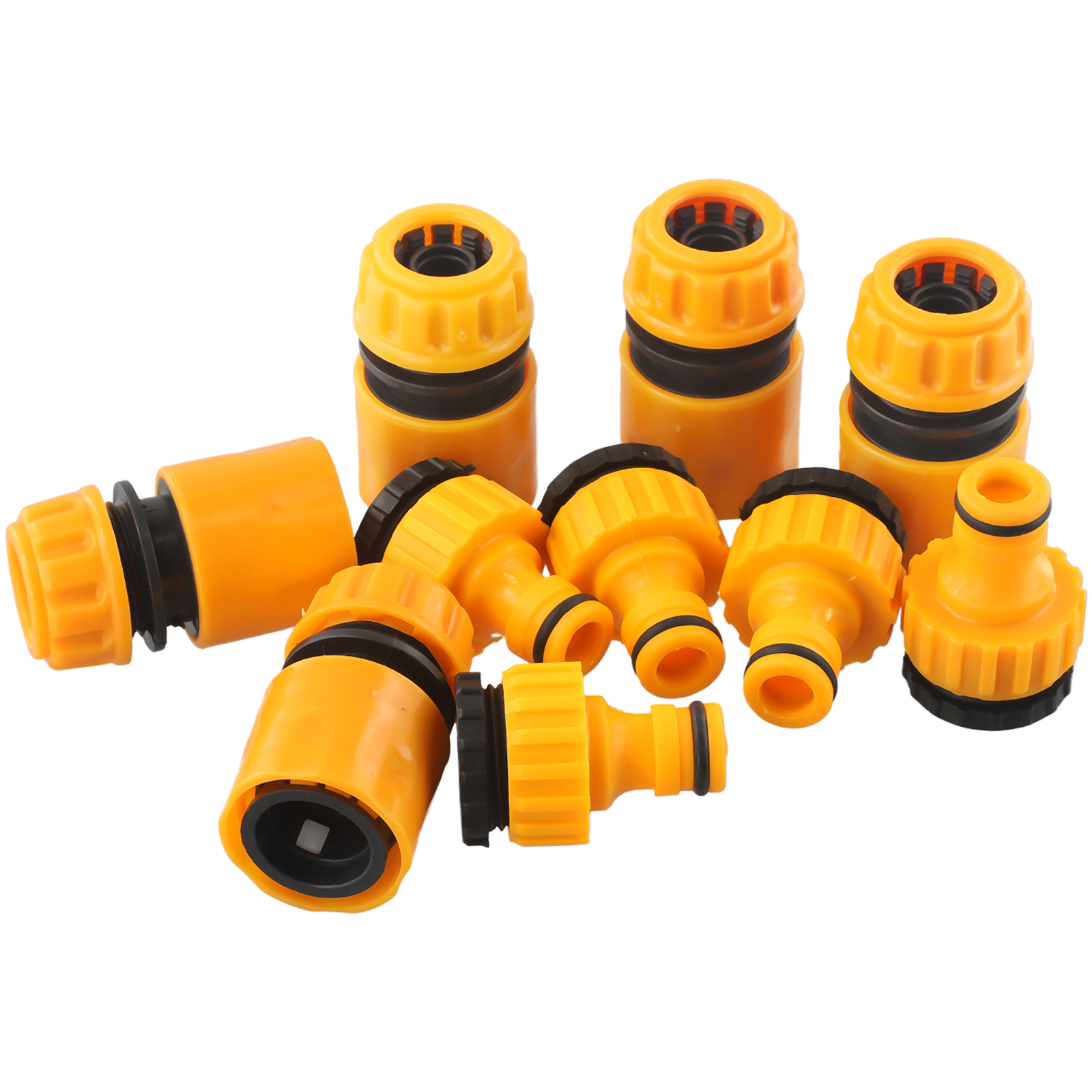 10 Stuks Slang Kraan Snelkoppeling 3/4 & 1/2 Inch Graden Slang Waterkraan Schroefdraad Connector Kraan Adapter Voor tuinirrigatie