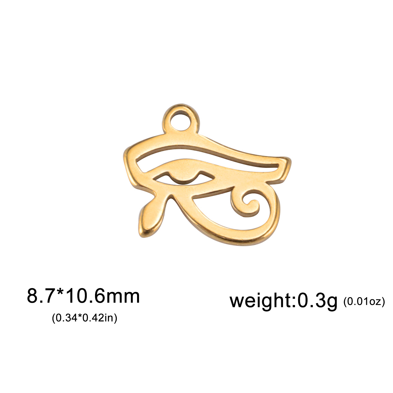 EUEAVAN-abalorios de nudo celta de acero inoxidable, 5 uds., para fabricación de joyas, colgante minimalista de flor de la vida, Egipto, mal de ojo,
