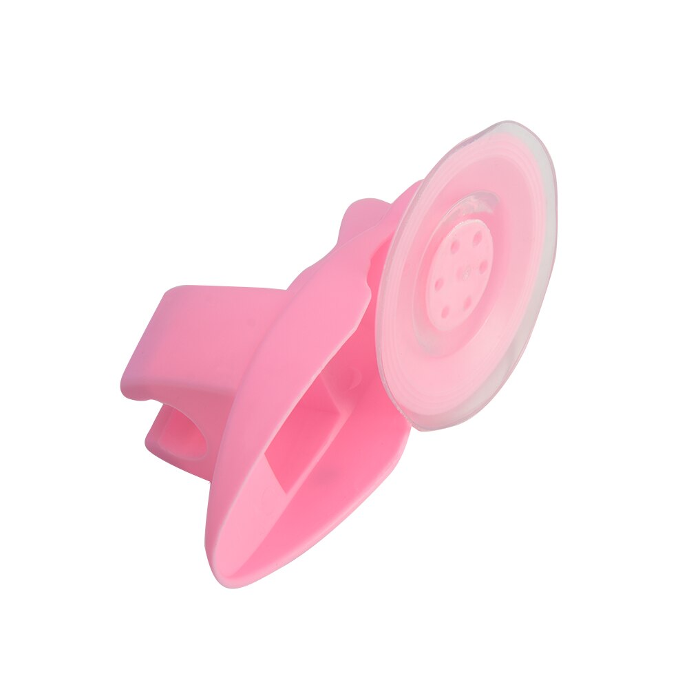 Strong Attachable Shower Head Holder Movable Bracket Powerful Suction Type Bathroom Seat Chuck Holder Shower Fixed Bracket: pink