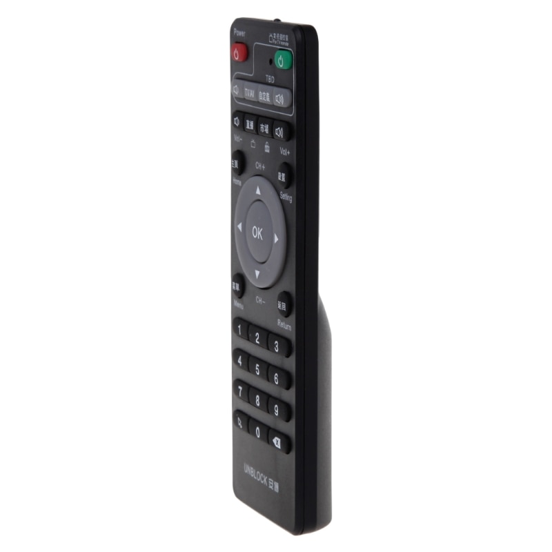 1 st universell digitalbox fjärrkontroll för avblockering av tech ubox smart tv box gen 1/2/3 inlärningskopia infraröd ir