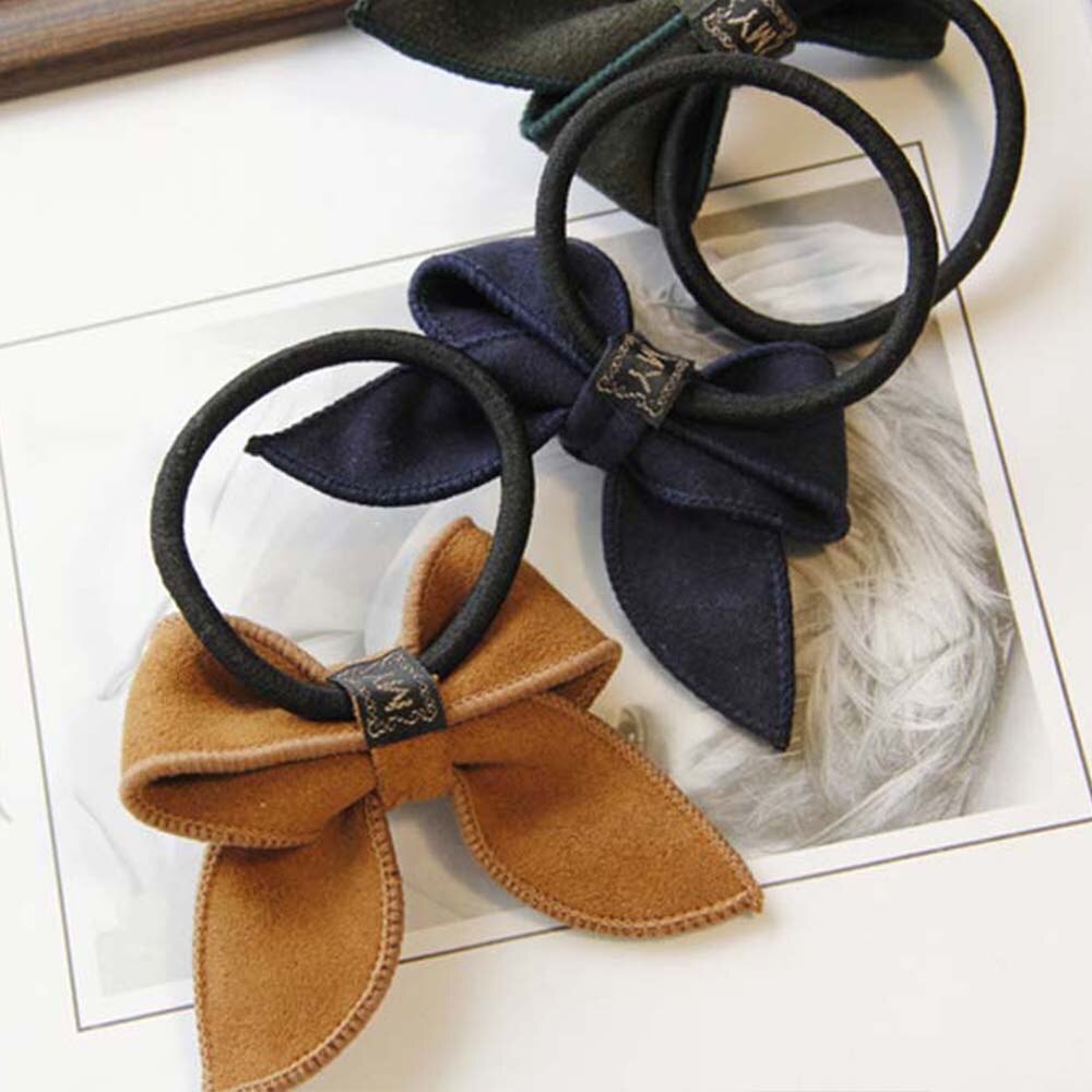 1pc meninas bonito arcos scrunchy crianças bandas de cabelo goma laço de cabelo corda elástica faixas de cabelo para meninas presente acessórios de cabelo